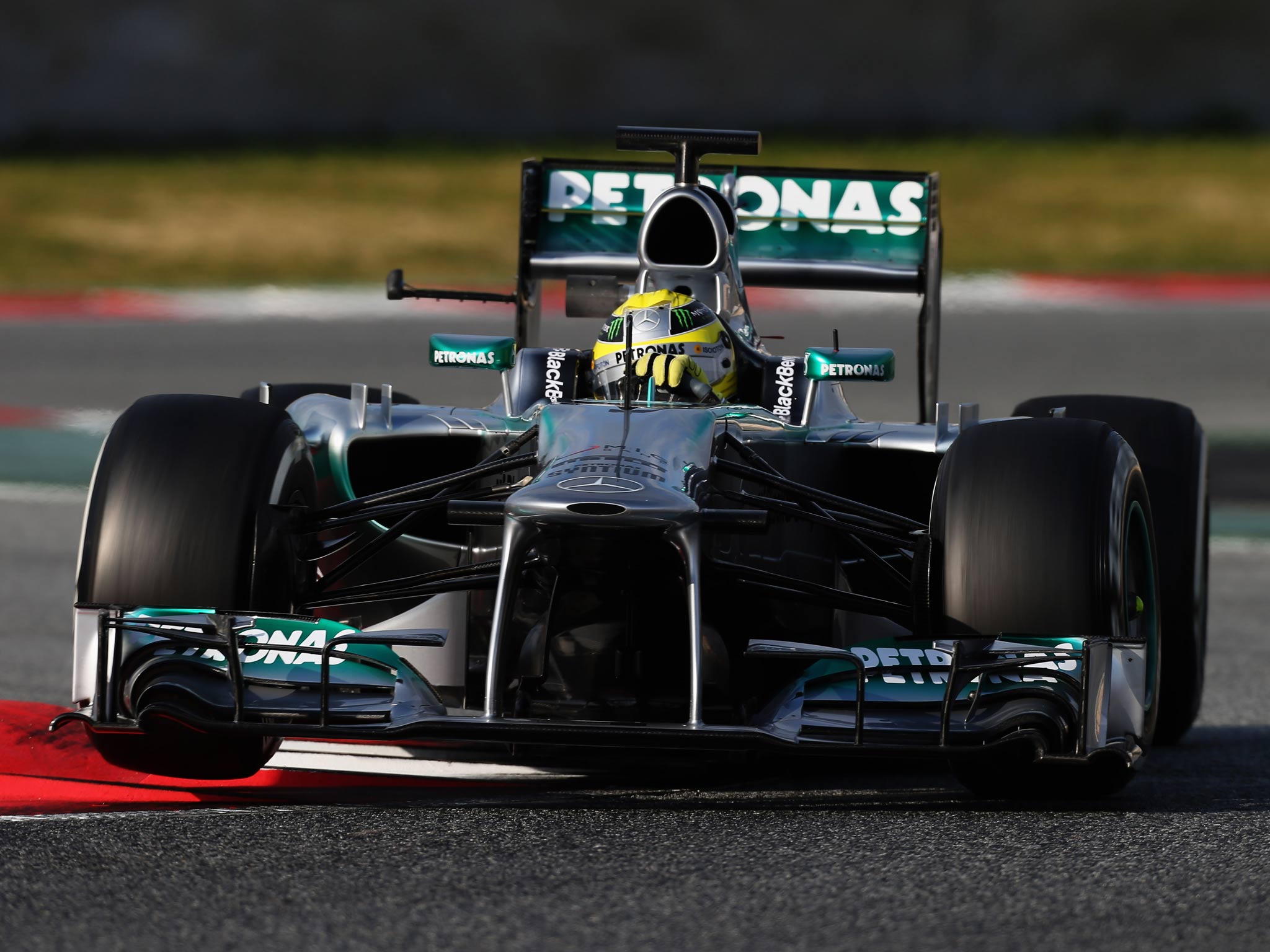 Nico Rosberg behind the wheel for Mercedes