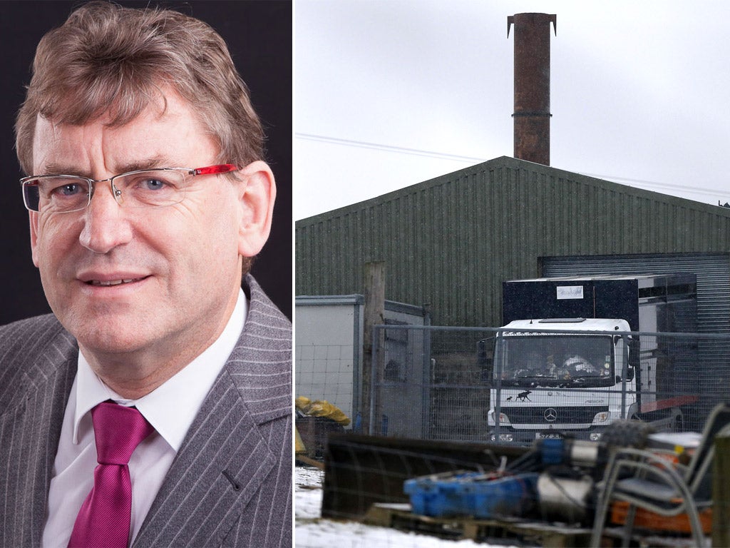 Irish food safety chief, Prof Alan Reilly; The Peter Boddy Slaughterhouse, in Todmorden, West Yorkshire, which was raided by police and the FSA