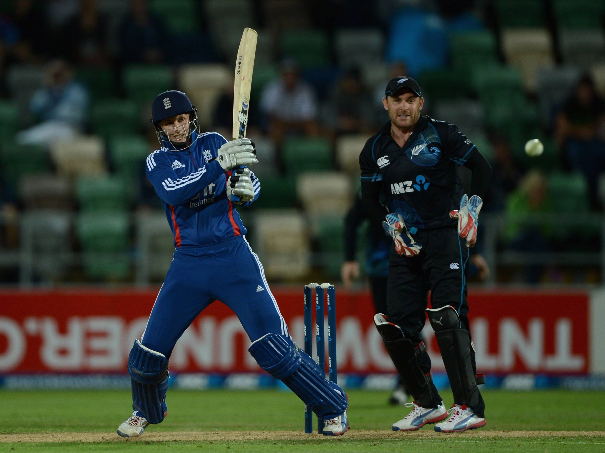 Joe Root in action against New Zealand