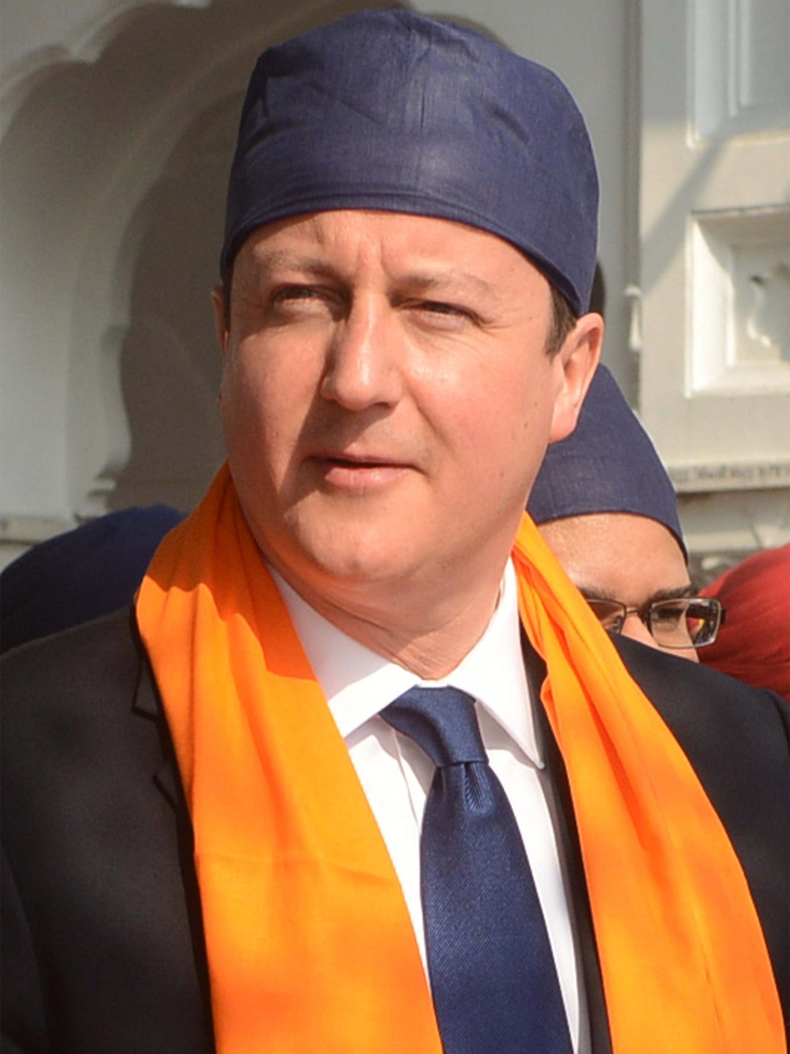 Prime Minister David Cameron sports a new look