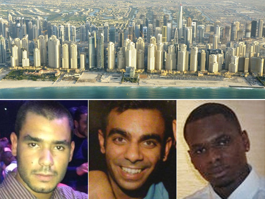 Grant Cameron, Suneet Jeerh and Karl Williams were arrested during a holiday in Dubai last year