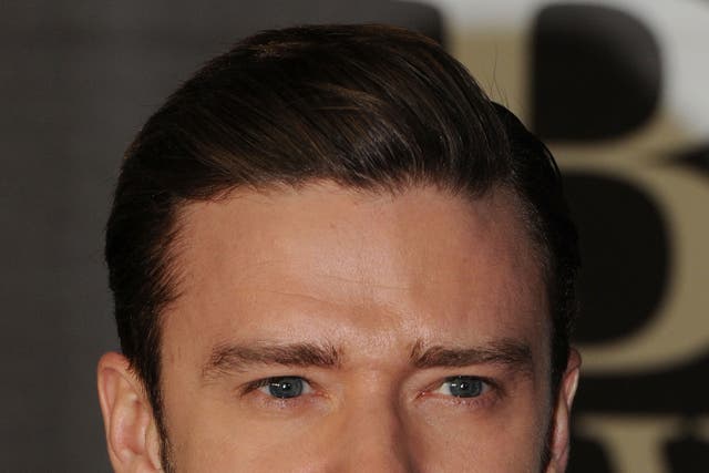Justin Timberlake arrives at the Brit Awards 2013