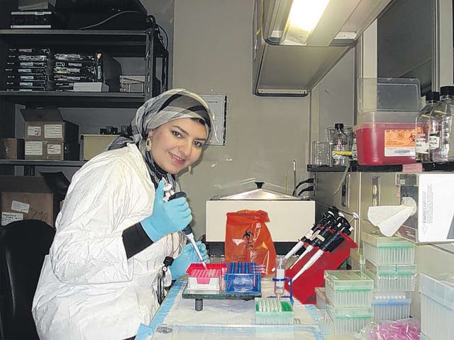 Enas Newire is researching antimicrobial strategies and resistance at UCL