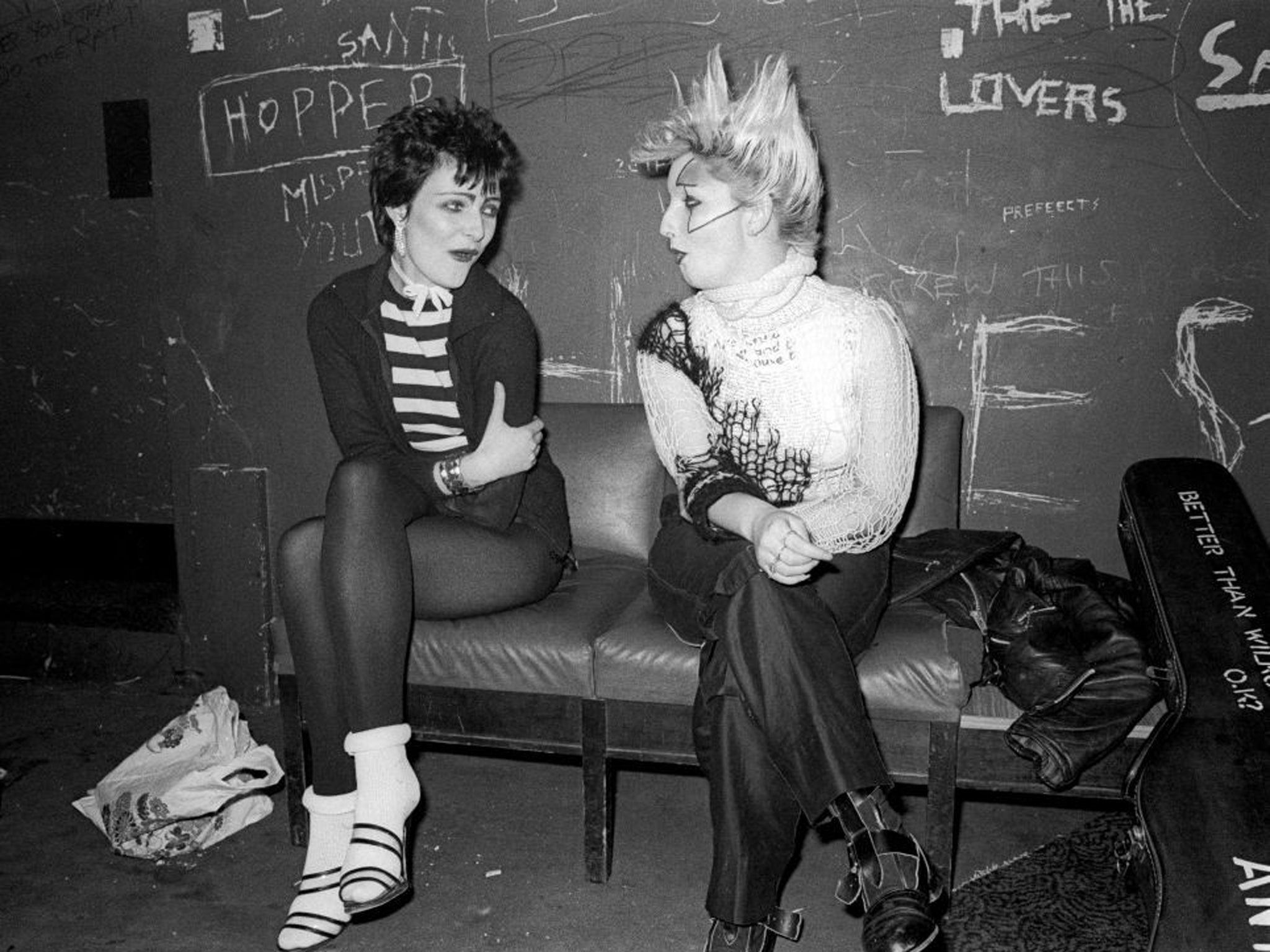 Nice one: Siouxsie Sioux and Jordan at Eric’s in Liverpool in 1978
