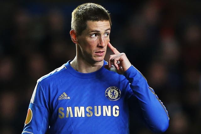 Fernando Torres missed several good chances for Chelsea