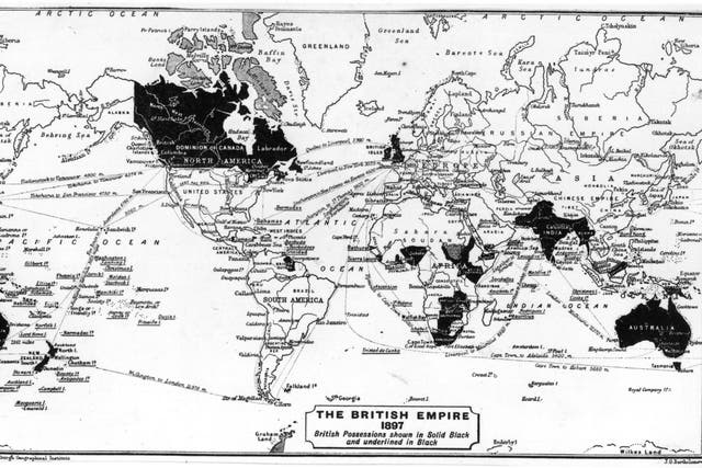 A map of the British Empire from 1897