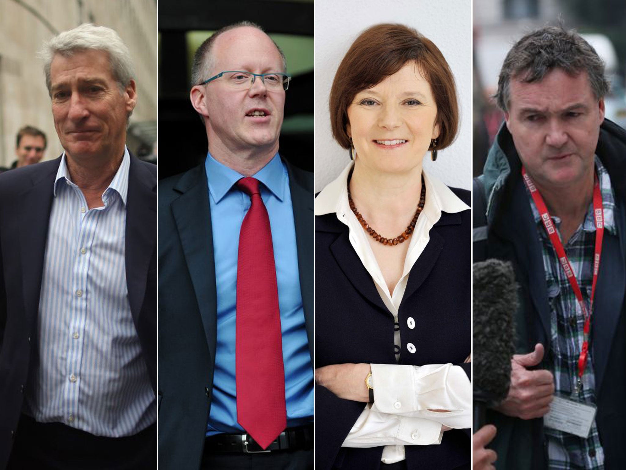 Jeremy Paxman, George Entwistle, Helen Boaden and Meiron Jones