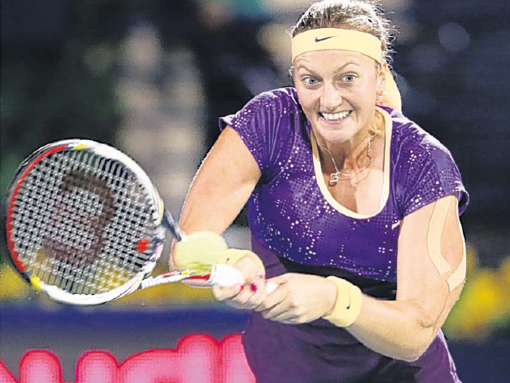 Bouncing Czech: Petra Kvitova came back after losing the second set