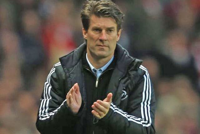 Swansea manager Michael Laudrup said he has no ambition to manage clubs like Real Madrid or Chelsea