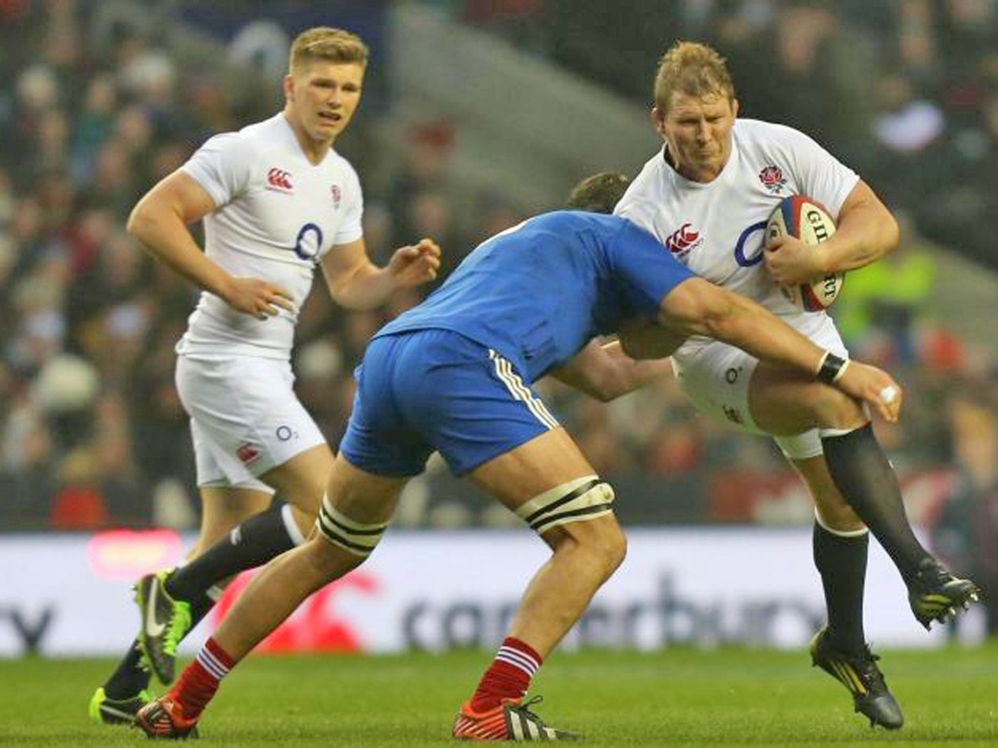 Dylan Hartley, right, last started for England exactly eight months ago, against South Africa in Port Elizabeth. Now he knows that, for all his experience, he has a genuine challenger for the No2 shirt in Tom Youngs and he needed to grasp his chance here