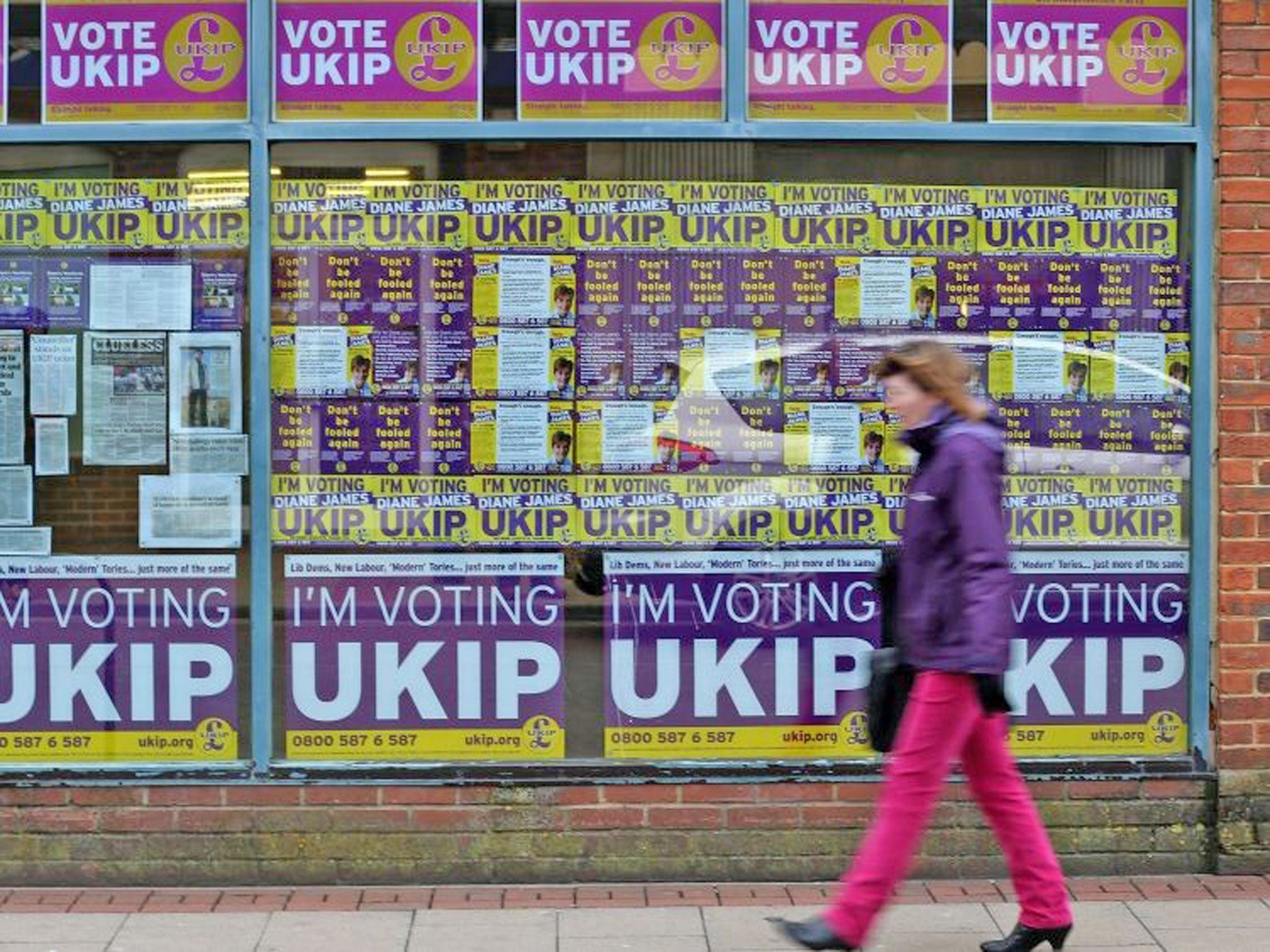 Ukip’s candidate is currently in third place, but right behind the Tories