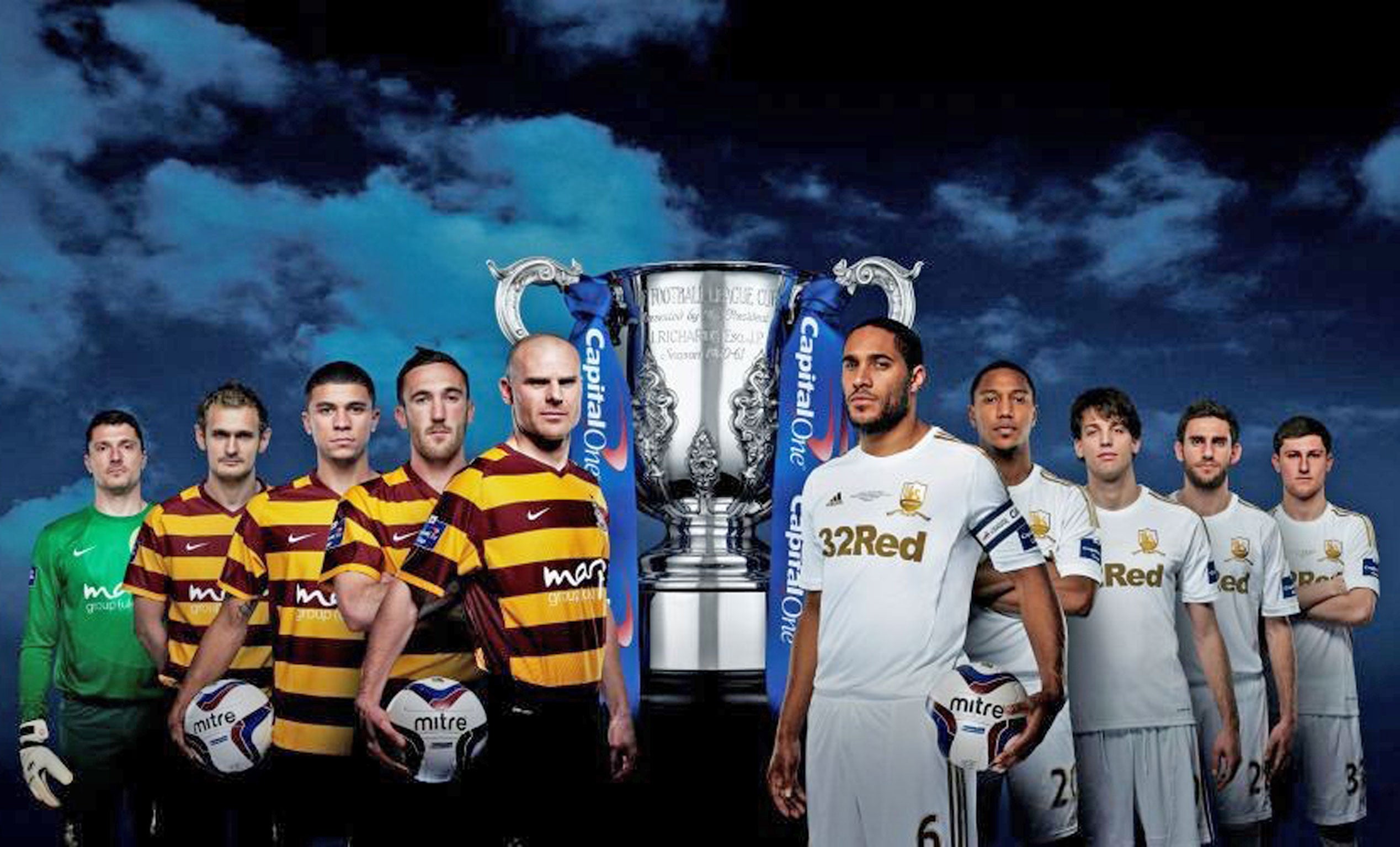 No one predicted a Wembley showpiece between Bradford City, left, and Swansea, but today football is relishing the good-news stories they bring