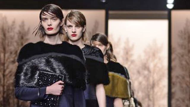 Models display creations as part of Marni autumn/winter 2013 collection during Milan Fashion Week