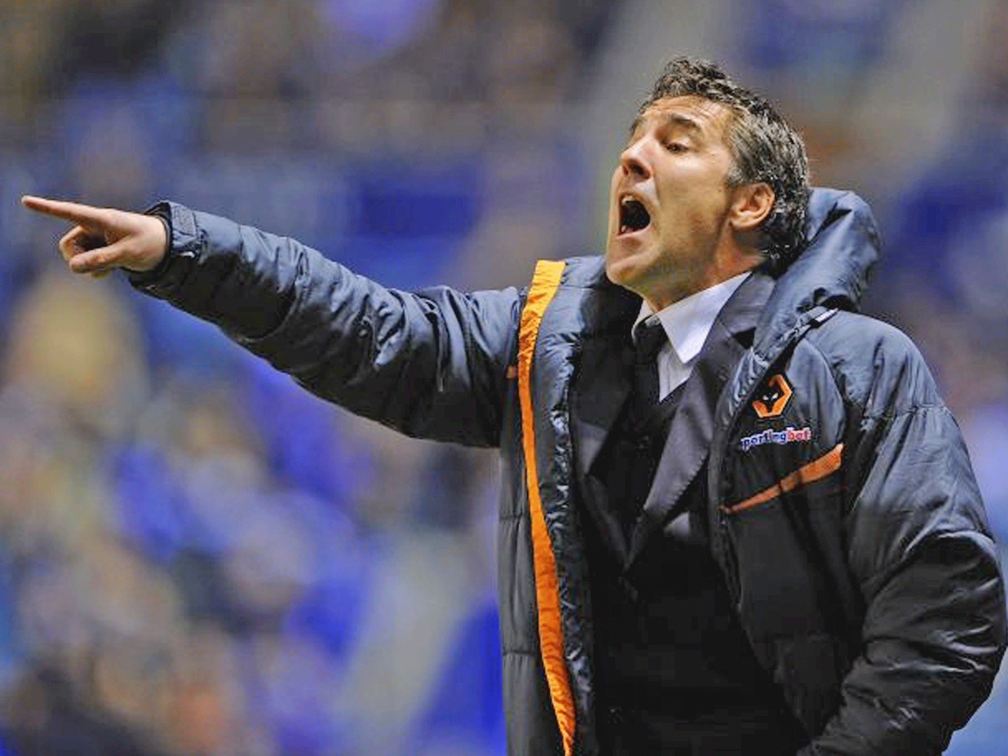 DEAN SAUNDERS: The manager has not won in eight games
since arriving at Molineux