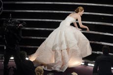 The bizarre reason Jennifer Lawrence fell at the Oscars
