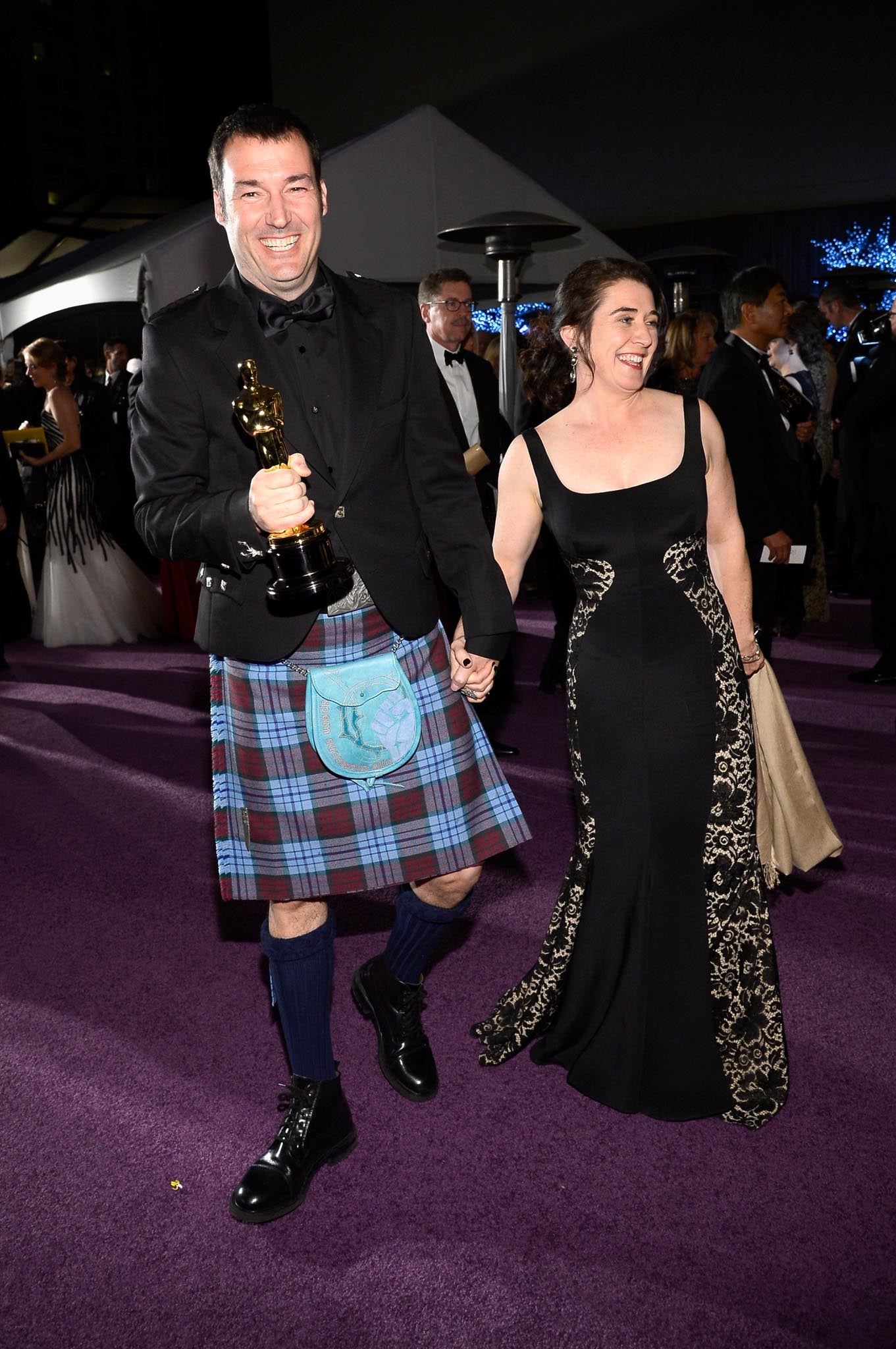 Directors Mark Andrews and Brenda Chapman, winners of the Best Animated Feature award for 'Brave,' attend the Oscars Governors Ball at Hollywood & Highland Center on February 24, 2013 in Hollywood