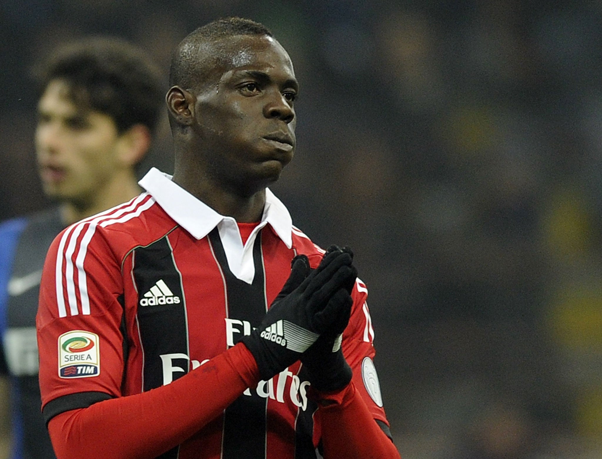 AC Milan's Mario Balotelli is reported to have suffered racist abuse from Inter fans