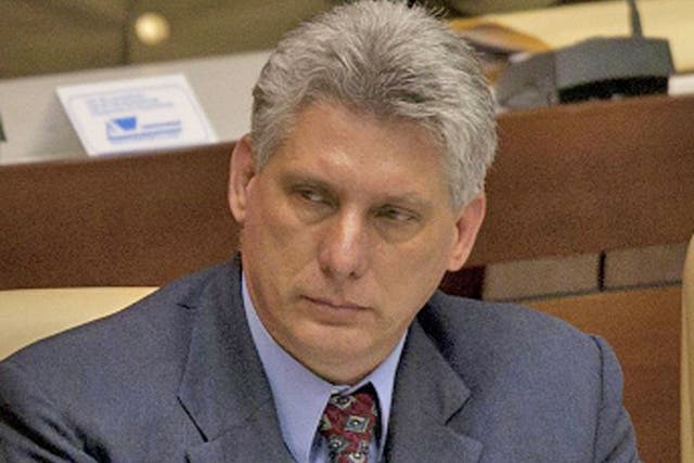 Newly appointed Cuba's Vice President Miguel Diaz-Canel participates in the closure session of the National Assembly in Havana, Cuba