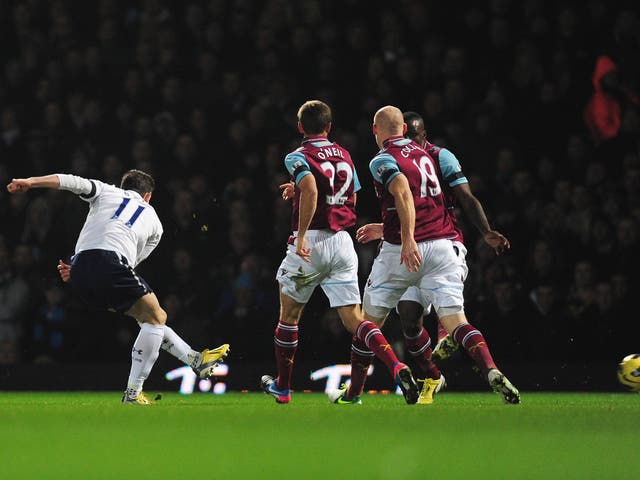 Gareth Bale in action against West Ham