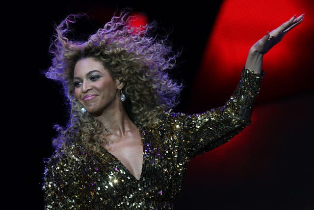 Beyonce headlining Glastonbury in 2011