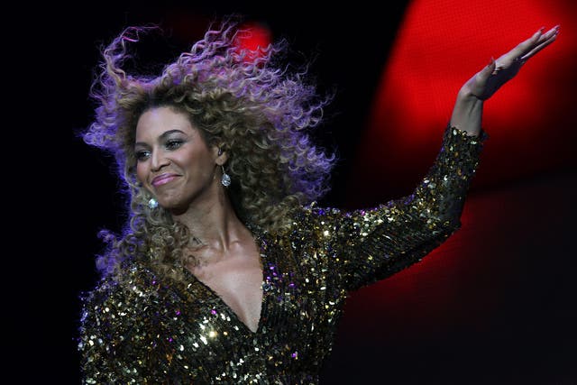 Beyonce headlining Glastonbury in 2011