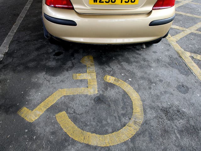 <p>Parking spaces reserved for blue badge holders outside Elizabeth line stations are routinely occupied by ordinary vehicles</p>