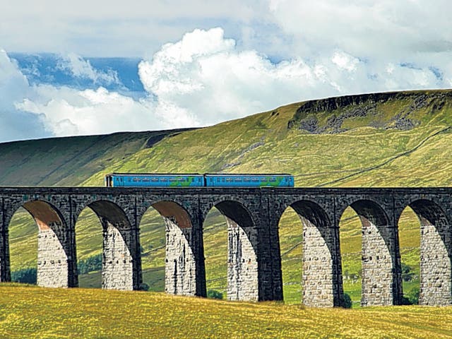Take the train from Settle in North Yorkshire through the Aire Valley to Carlisle for glorious views of the Yorkshire Dales National Park, crossing the 24 arches of the Ribblehead Viaduct along the way