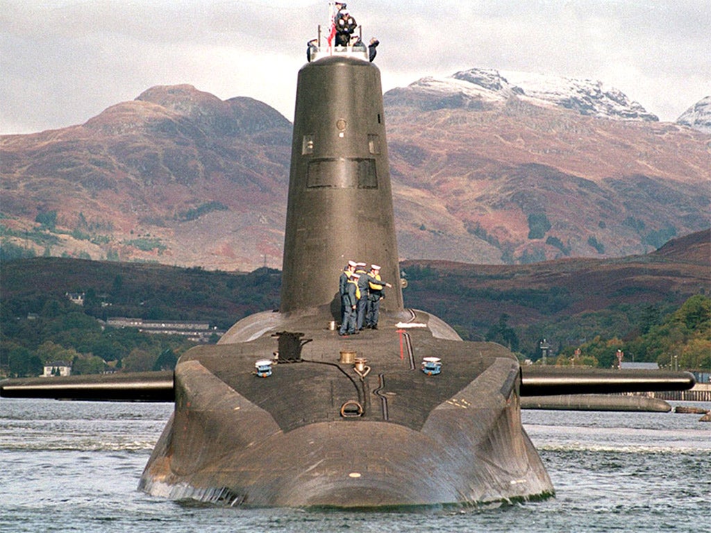 HMS Vanguard is among Britain’s fleet of Trident nuclear missile-carrying submarines