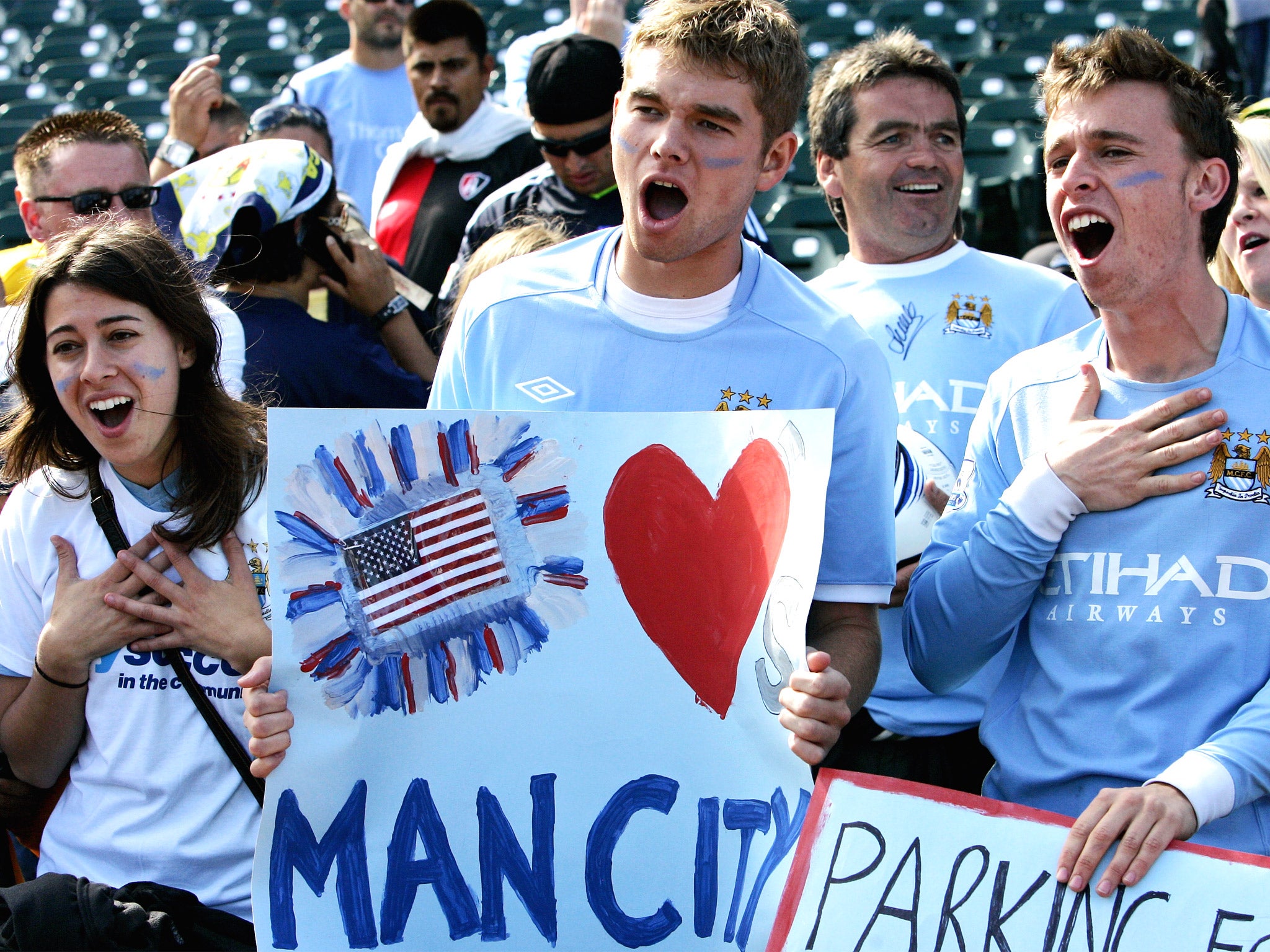 Fans in San Francisco are excited to see Manchester City play in a friendly match in 2011