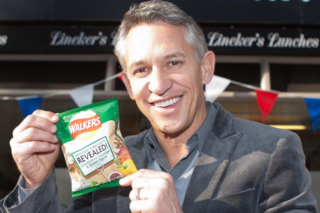 Gary Lineker will promote Walkers' move to home-grown British ingredients in a forthcoming social media campaign