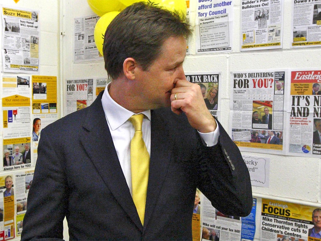 Fresh questions about Nick Clegg's leadership have been raised