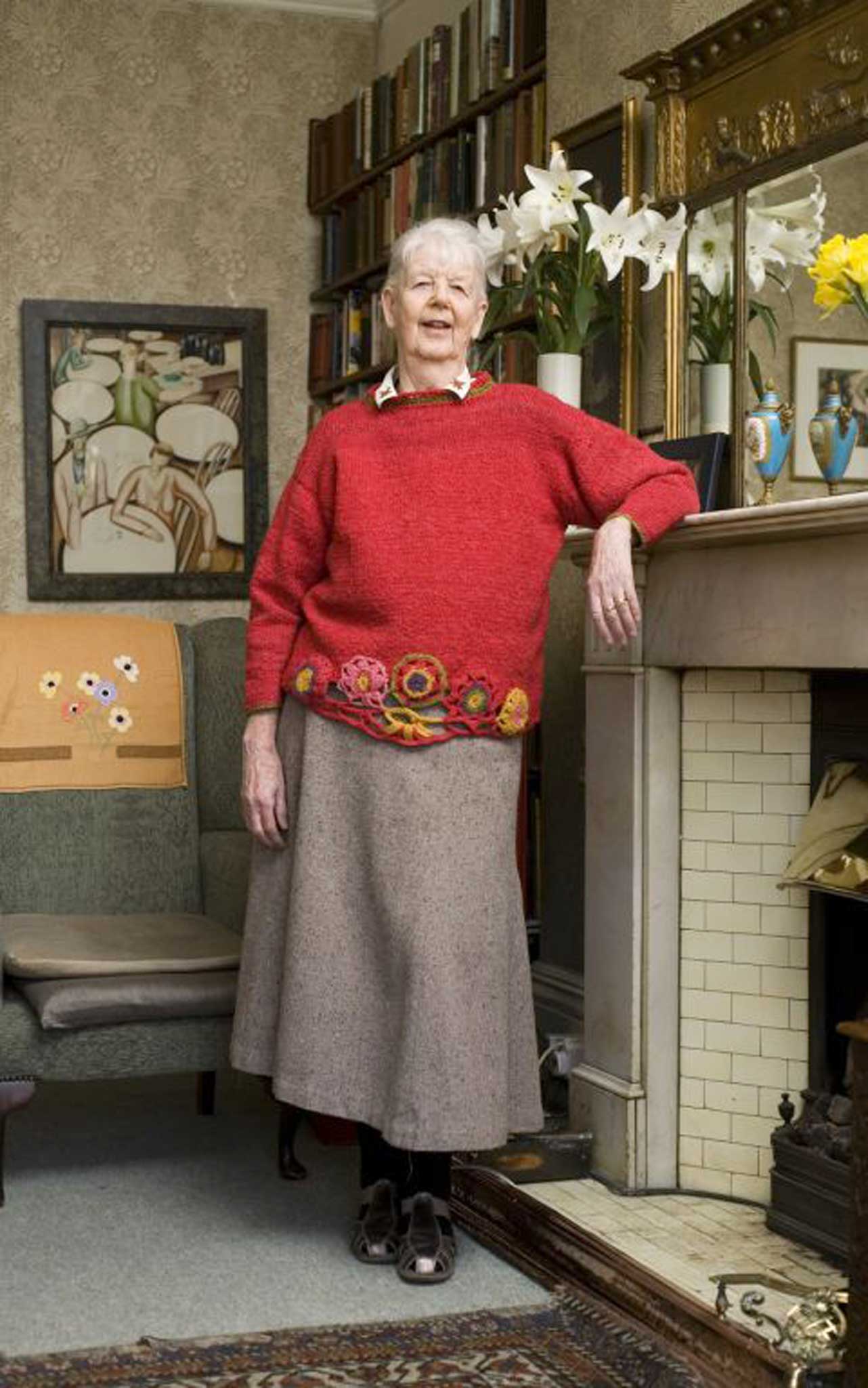 Hughes at her home in Notting Hill: 'I've lived here since 1954. It's full of so many memories and so much stuff that I don't know what to do with.'