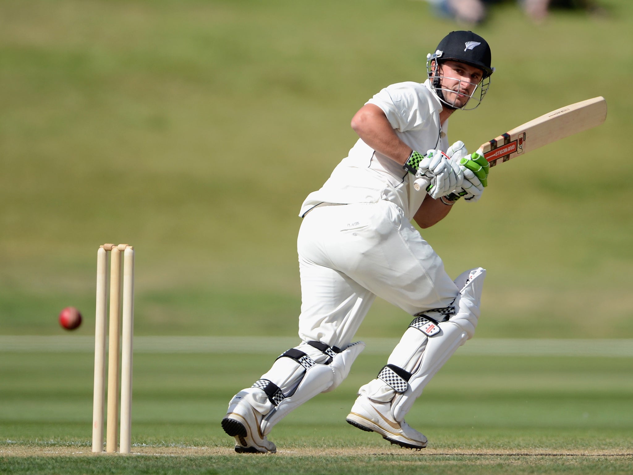 Hamish Rutherford provided the substance in New Zealand XI's 224 for six in reply to 426 all out