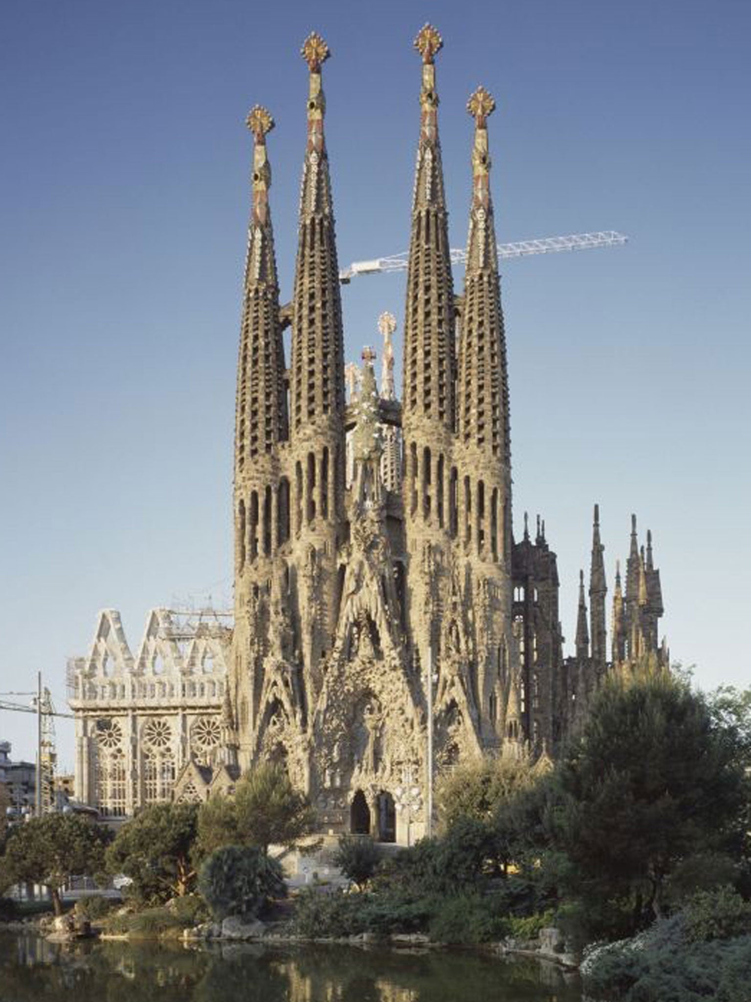 The Sagrada Familia church in Barcelona