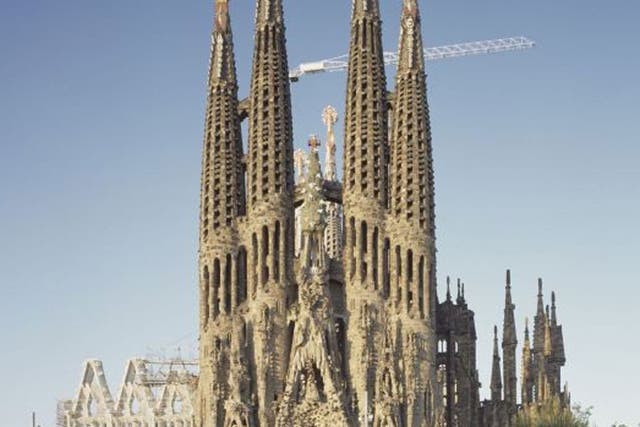 The Sagrada Familia church in Barcelona