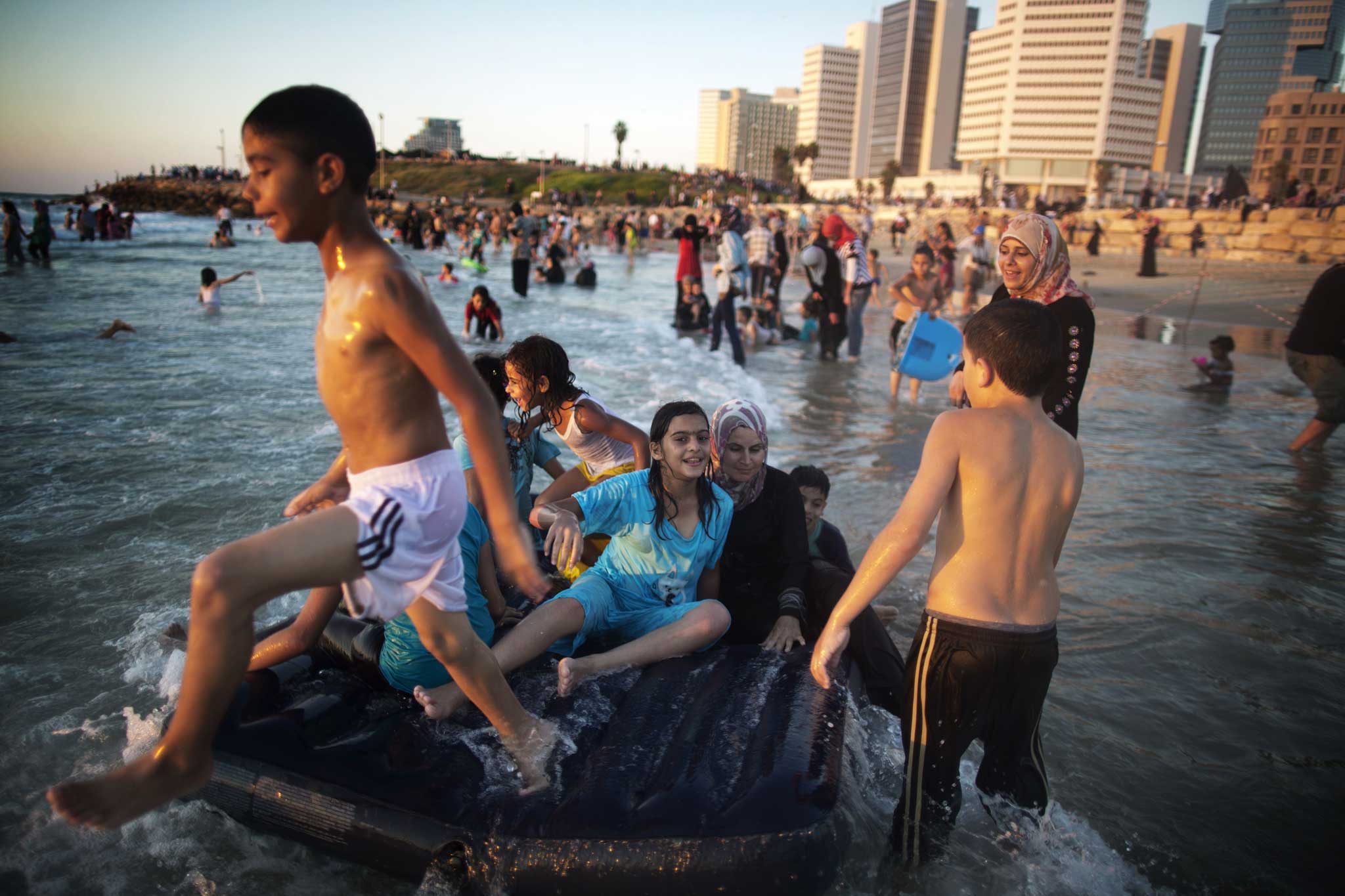 A state founded on hubris? Palestinians from the West Bank at Tel Aviv beach