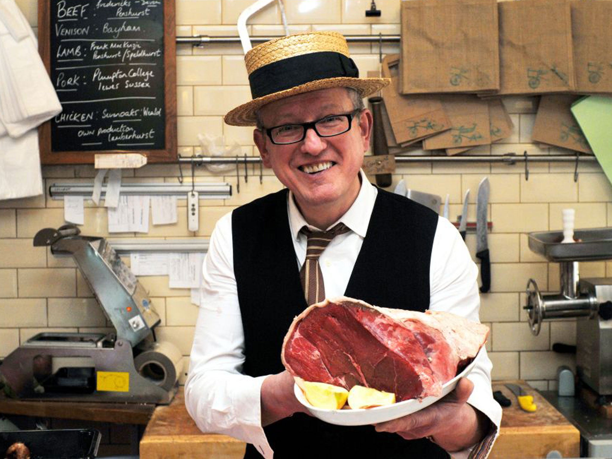 The man to meat: butcher Peter  Speaight in his shop in Tunbridge Wells