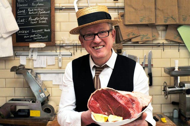 The man to meat: butcher Peter  Speaight in his shop in Tunbridge Wells