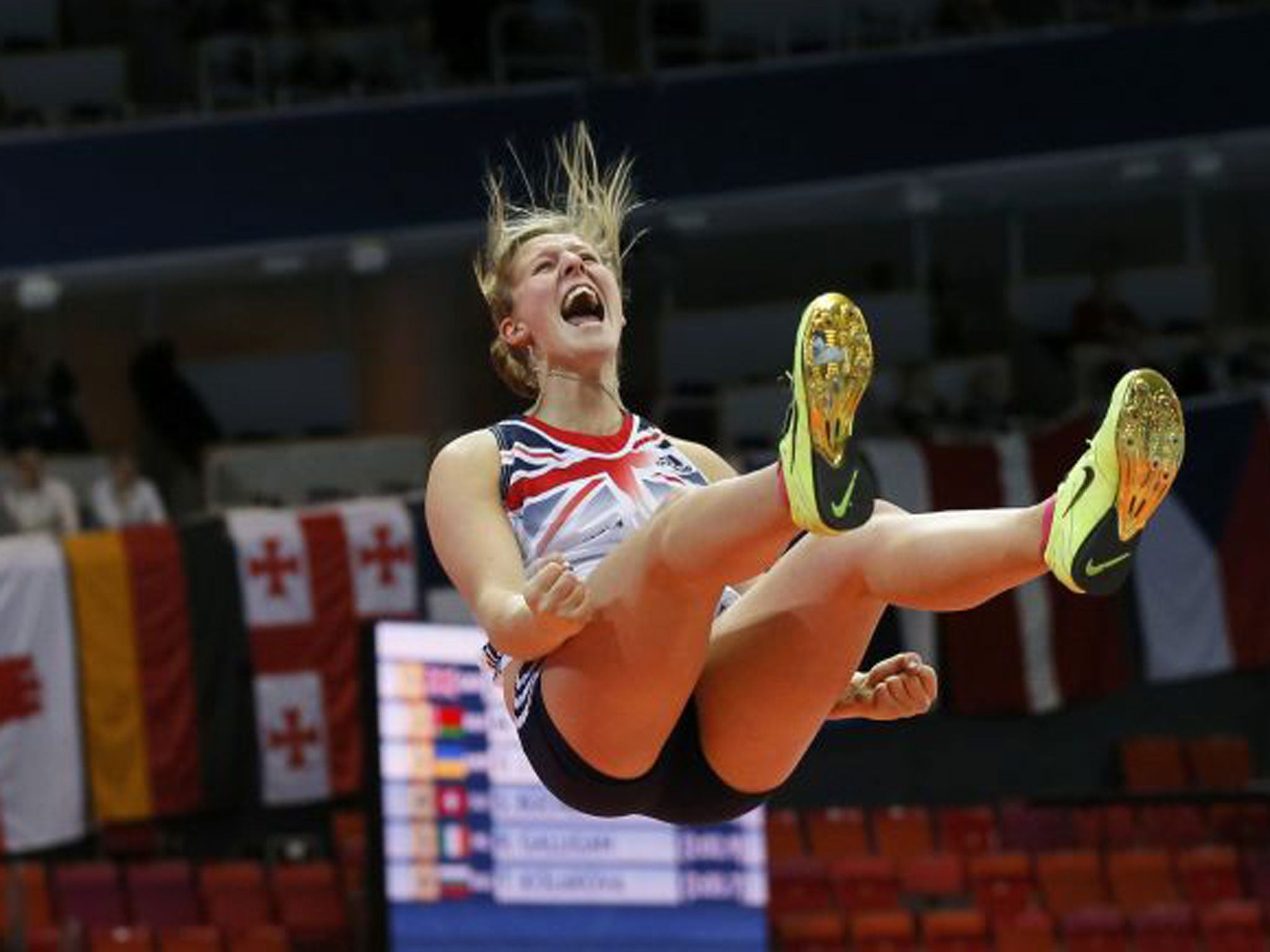 Bleasdale was distraught at London 2012 but was walking on air yesterday as she took world indoor gold reuter