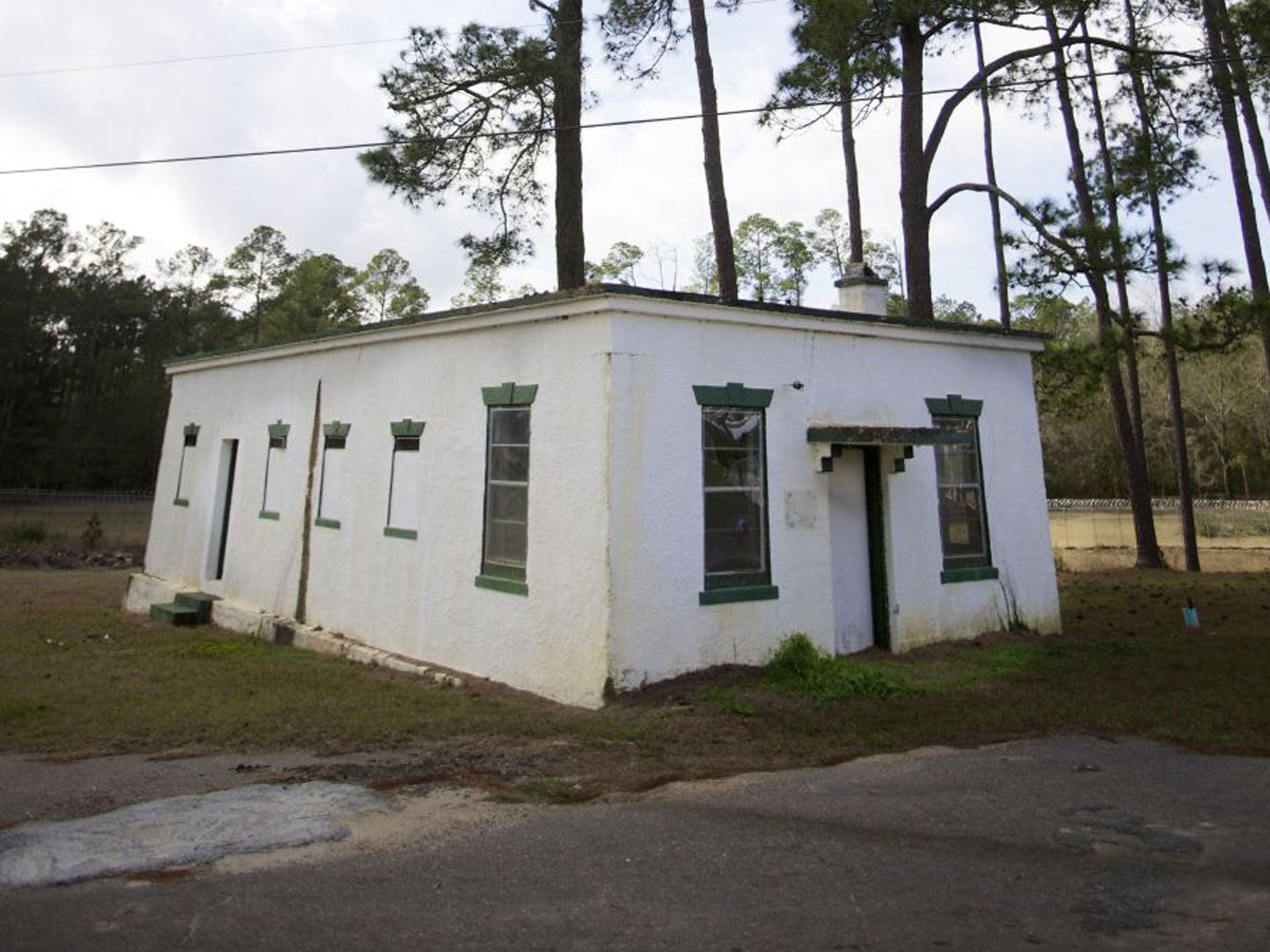 A small building known as the "White House" on the south campus that is alleged to be the site of decades of brutality for students at the Arthur G. Dozier School for Boys, in Marianna
