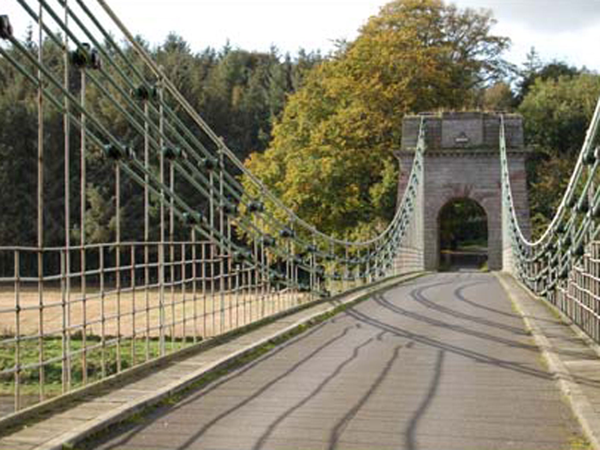 The Union Chain Bridge, Europe’s oldest surviving iron chain suspension bridge, has welcomed visitors to either Scotland or England since 1820