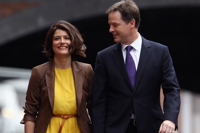 'Not on': Nick Clegg was angered that his wife Miriam was pulled into the Rennard story
