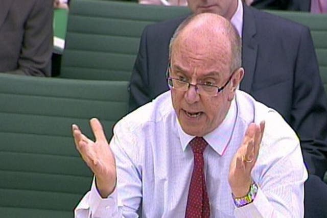 Sir David Nicholson, who has been facing calls for his resignation over the scandal, told the Health Select Committee that he was deeply, deeply saddened by reading the stories of patients who had been mistreated