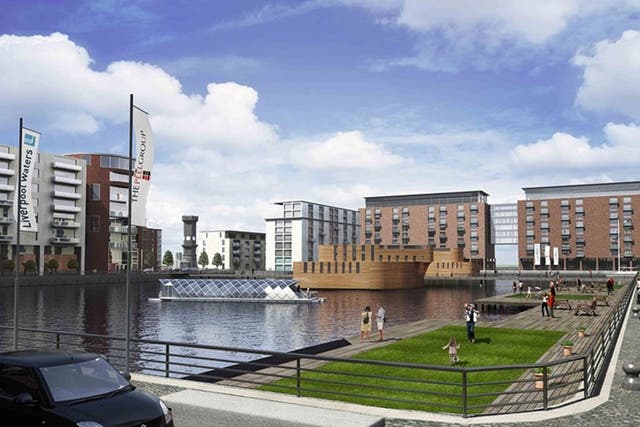 An artist's impression of the proposed Liverpool Waters development