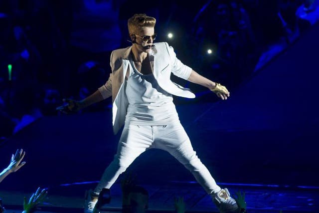 Just Bieber performs at the 02 in London after arriving on stage two hours later than scheduled