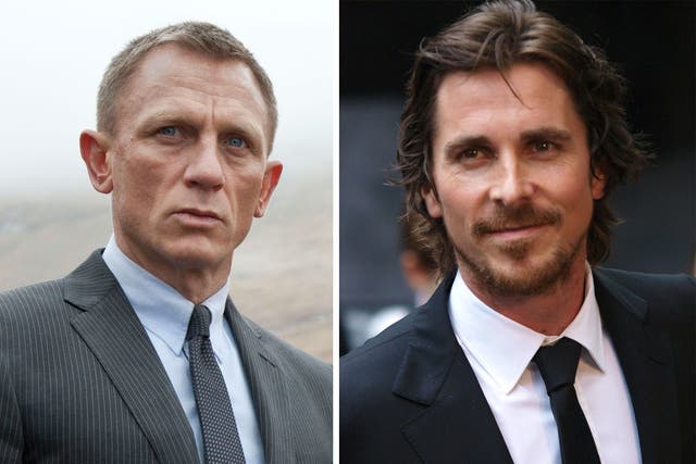 James Bond versus Batman in MTV awards battle for the abs: Daniel Craig and Christian Bale square up for the fight