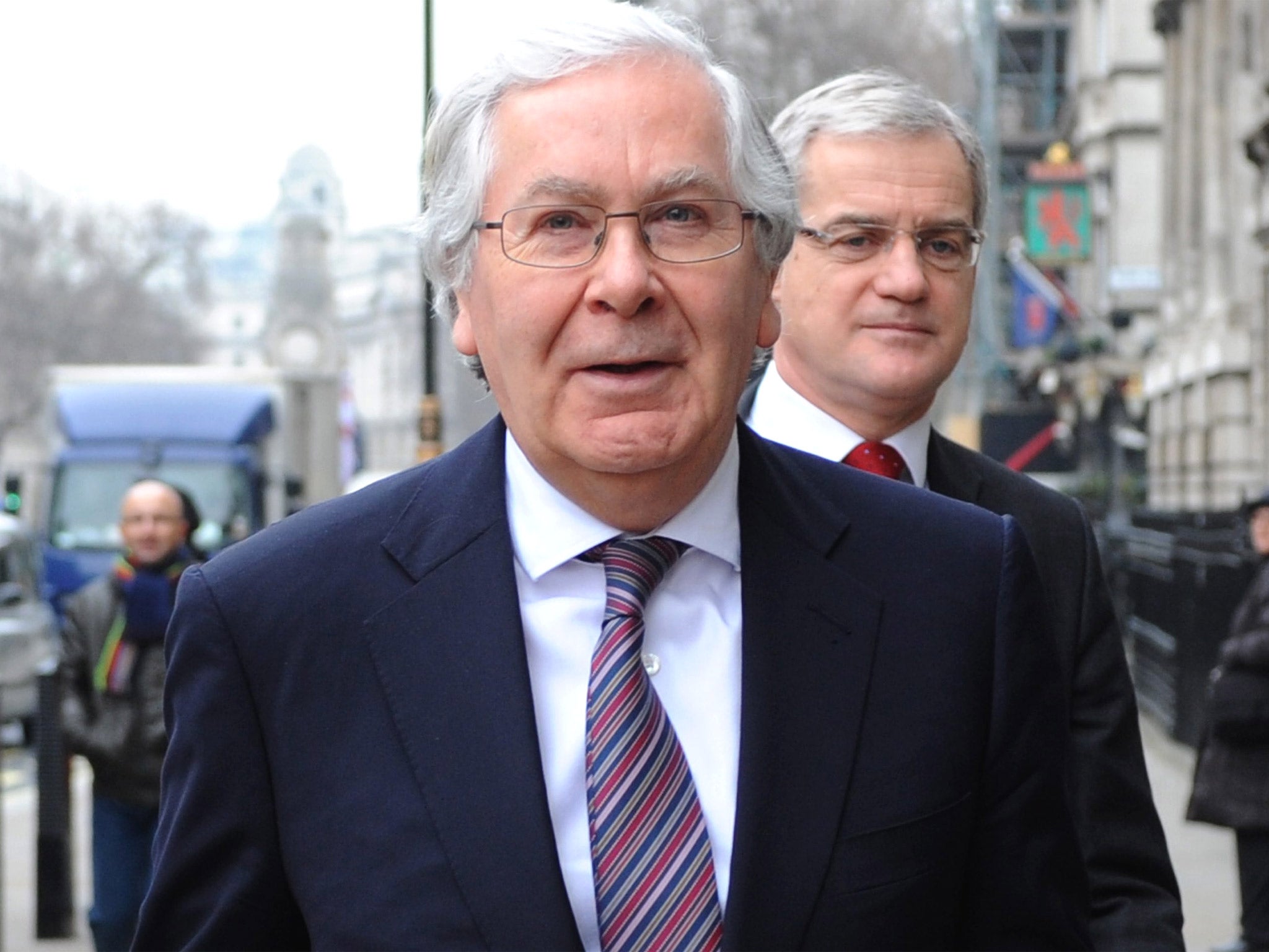 Sir Mervyn King said that ministers needed to stop worrying about the public costs and focus on repairing the lender