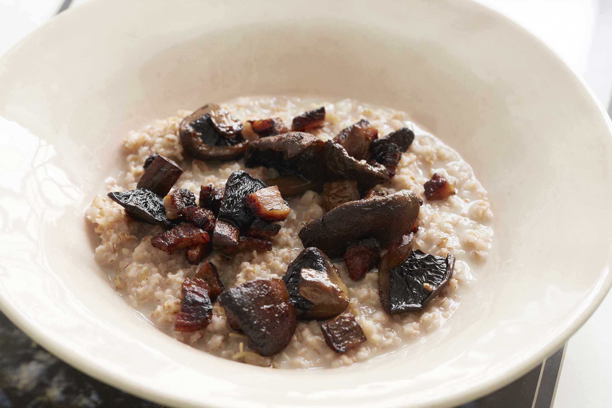 Savoury spelt porridge is a great start to the day