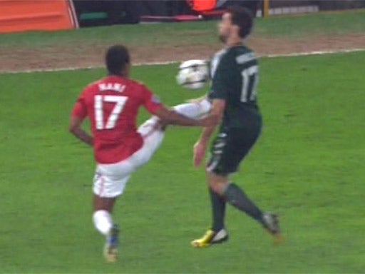 Nani’s red-card challenge