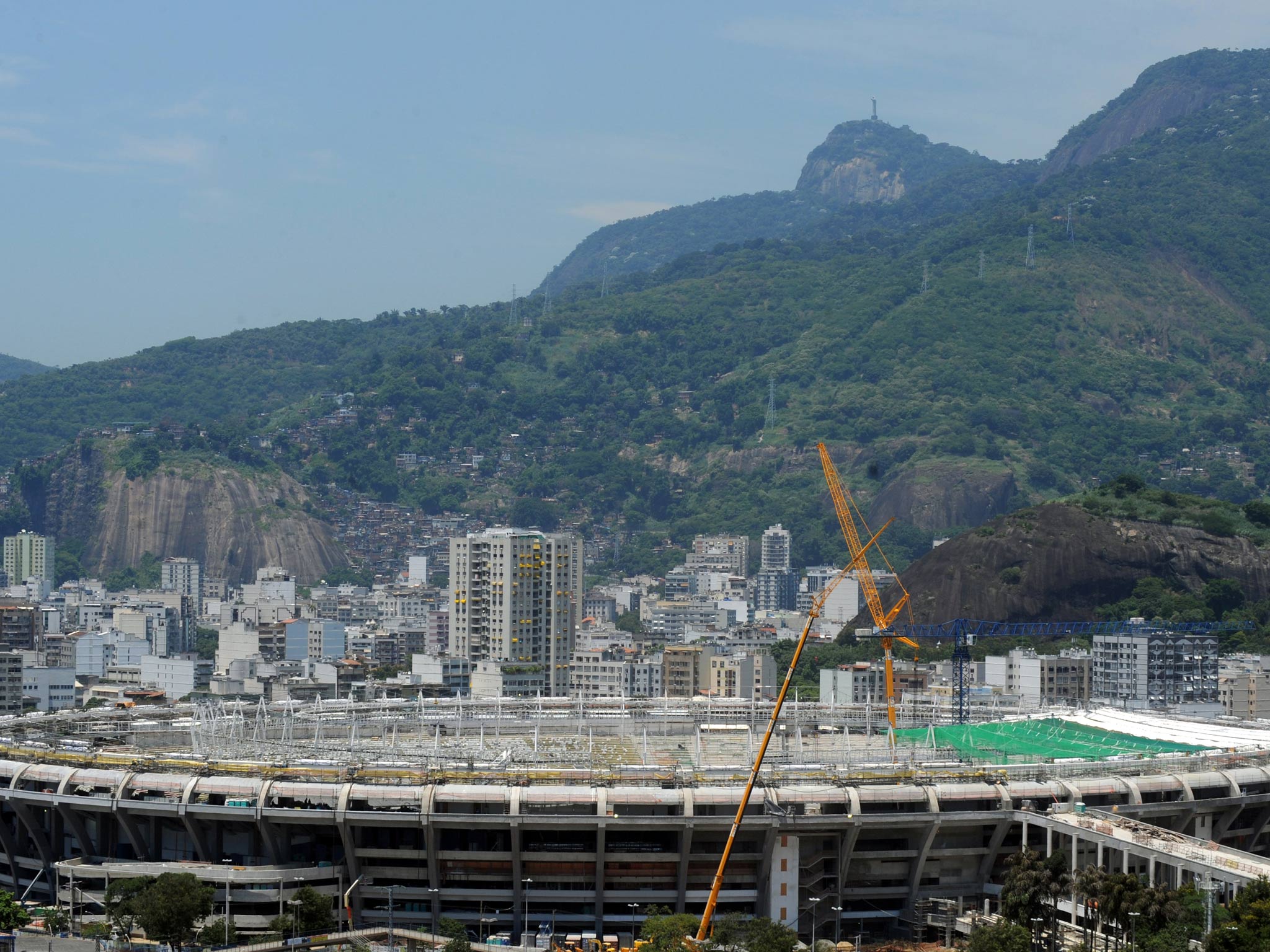 A view of the Maracana in Rio - where England will be based